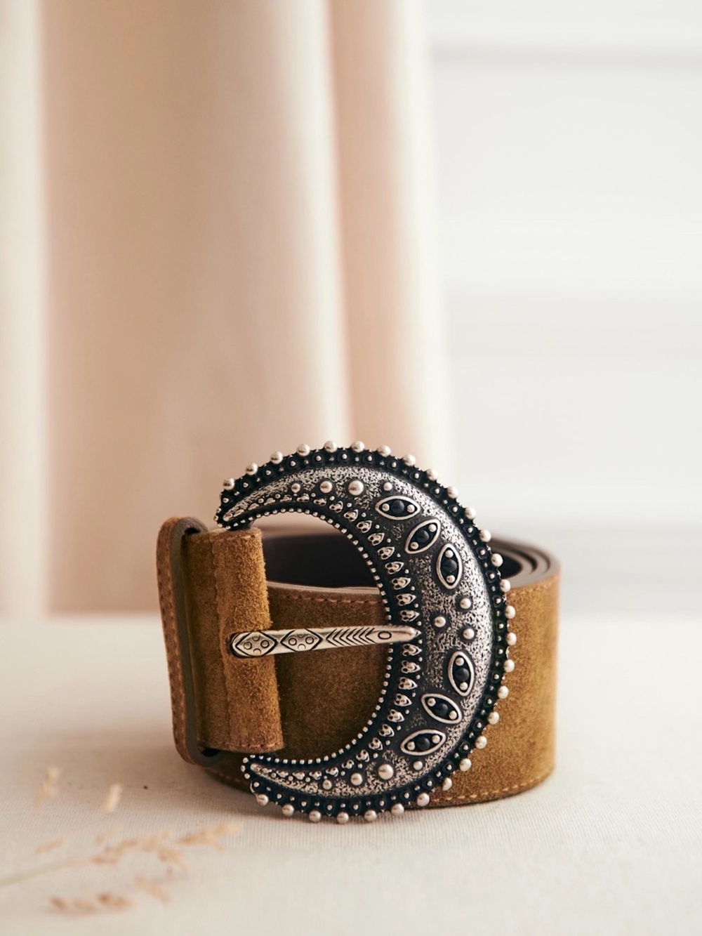 NWT - Sézane Louve Belt in Taupe - size 90